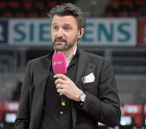 30 01 2022, xemx, Basketball BBL Bundesliga, FC Bayern Muenchen Basketball medi Bayreuth emspor, v l Managing Director Marco Pesic FC Bayern Basketball at interview Muenchen