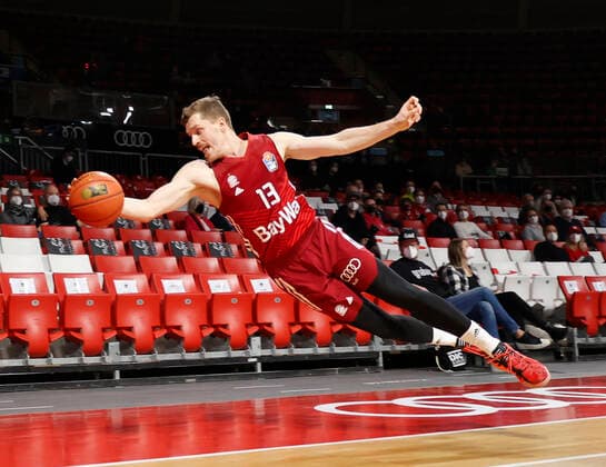 30 01 2022, basketball, BBL FC Bayern Basketball vs Bayreuth, Audi Dome Munich, sports, in picture Andreas Obst FCB Basketball