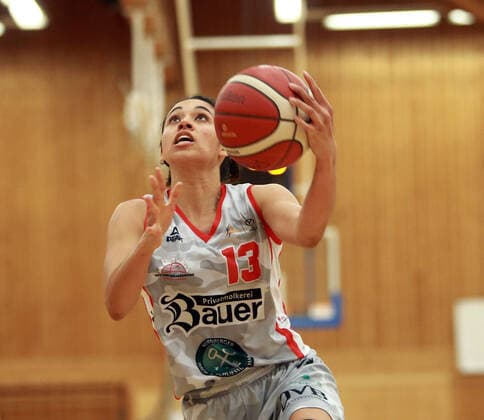 Mikayla WILLIAMS Wasserburg US , Da Basketball,1 Bundesliga 2021 22, 30 01 22, TSV Wasserburg vs Pharmaserv Marburg, Wasserburg, Badria Sportzentrum. Copyright: WolfgangxFehrmann