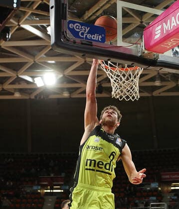 Kevin Wohlrath medi bayreuth, 6 pts GER, FC Bayern Basketball vs medi bayreuth, 1 Bundesliga, season 2021 2022, 30 01 2022, GER, FC Bayern Basketball vs medi bayreuth, 1 Bundesliga, season 2021 2022, 30 01 2022, Muenchen Copyright: xEIBNER MarcelxEngelbrechtx EP_EER