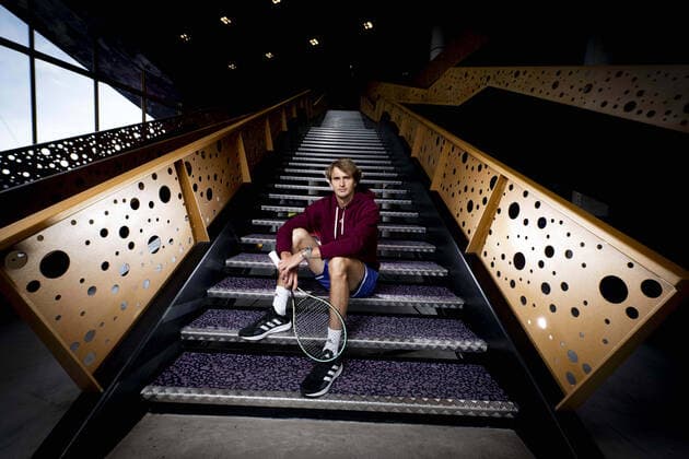 Alexander Zverev (Ger) TENNIS : Alexander Zverev (Ger) - Open Sud de France 2022 - Montpellier - 31 01 2022 JBAutissier Panoramic 