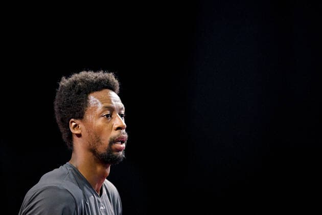 entrainement de Gael Monfils (Fra) TENNIS : Open Sud de France 2022 - Montpellier - 01 02 2022 JBAutissier Panoramic 