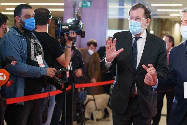 January 31, 2022, Madrid, Spain: Mariano Rajoy seen during the celebration of the VI Gala of the Sports Journalists in Madrid..The mayor of Madrid, Jose Luis Martinez-Almeida, was one of the award winners of the Madrid Sports Press Association (APDM), which presented its annual awards at the gala. The awards are intended to recognize the contribution made in favor of during 2021 by all the agents involved in this activity: athletes, companies, entities, clubs and journalists. Madrid Spain - ZUMAs197 0149512260st Copyright: xAtilanoxGarciax