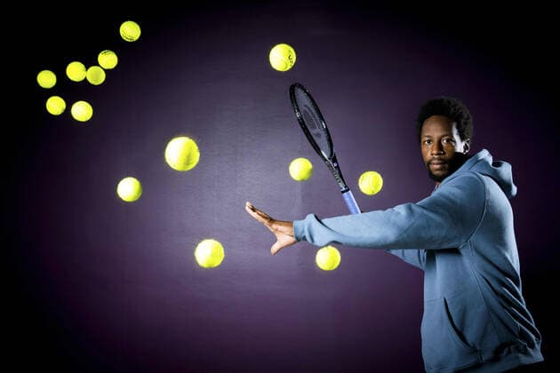 Gael Monfils (Fra) TENNIS : Gael Monfils - Open Sud de France 2022 - Montpellier - 01 02 2022 JBAutissier Panoramic 