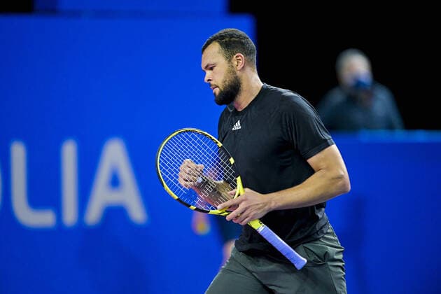 Jo Wilfried Tsonga (Fra) TENNIS : Open Sud de France 2022 - Montpellier - 01 02 2022 JBAutissier Panoramic 