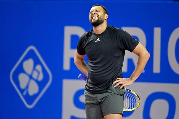 joie de Jo Wilfried Tsonga (Fra) TENNIS : Open Sud de France 2022 - Montpellier - 01 02 2022 JBAutissier Panoramic 