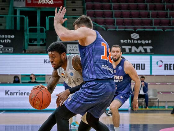 medi bayreuth Parma Perm , Basketball, FIBA Europe Cup, Round 2 , Matchday 5, Season 2021 2022, 01 02 2022 2 Anim Sacar medi Bayreuth medi bayreuth Parma Perm , Basketball, FIBA Europe Cup, Round 2, Matchday 5, Season 2021 2022, 01 02 2022 Bayreuth Copyright: xEibner-Pressefoto ThorstenxOchsx EP_TOS