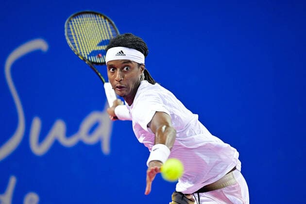 Mikael Ymer (Swe) TENNIS : Open Sud de France 2022 - Montpellier - 01 02 2022 JBAutissier Panoramic 