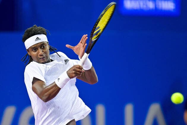 Mikael Ymer (Swe) TENNIS : Open Sud de France 2022 - Montpellier - 01 02 2022 JBAutissier Panoramic 