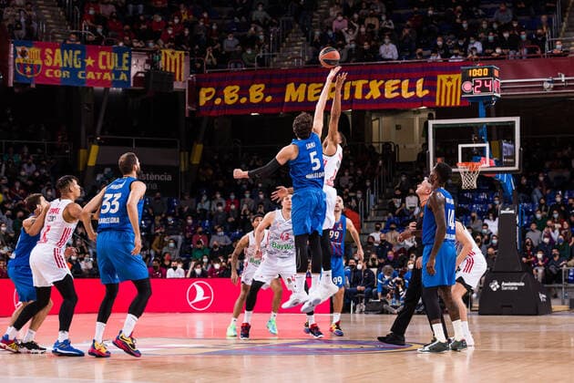 February 1, 2022, Barcelona, Barcelona, Spain: Serta Sanli of FC Barcelona, Barca in action during the Turkish Airlines EuroLeague match between FC Barcelona and FC Bayern Munich at Palau Blaugrana on February 01, 2022 in Barcelona, Spain. Barcelona Spain - ZUMAa181 20220201_zaa_a181_005 Copyright: xJavierxBorregox