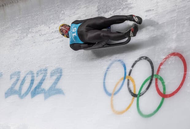 CHN, Winter Olympics, Beijing 2022 02 02 2022, National Sliding Centre, Yanqing, CHN, Winter Olympics, Beijing 2022, luge, men, training, in picture Felix Loch GER Felix Loch of Germany during a training session of men s luge competition for the Winter Olympic Games Beijing 2022 National Sliding Centre in Yanqing, China on 2022 02 02 Yanqing China National Sliding Centre