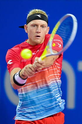 Alejandro Davidovich Fokina (Esp) TENNIS : Open Sud de France 2022 - Montpellier - 01 02 2022 JBAutissier Panoramic 