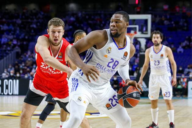 2nd February 2022 Wizink Center Madrid Spain Turkish Airlines Euroleague Basketball Real Madrid vs Olympiacos Piraeus Guerschon Yabusele Madrid 900 Cordon Press  x900 CordonxPressx xBaloncestox