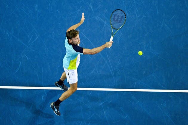 David Goffin (Bel) TENNIS : Open Sud de France 2022 - Montpellier - 03 02 2022 JBAutissier Panoramic 