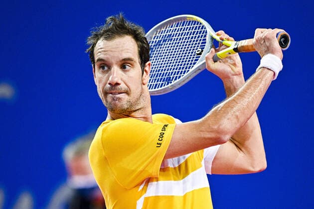 Richard Gasquet (Fra) TENNIS : Open Sud de France 2022 - Montpellier - 03 02 2022 JBAutissier Panoramic 