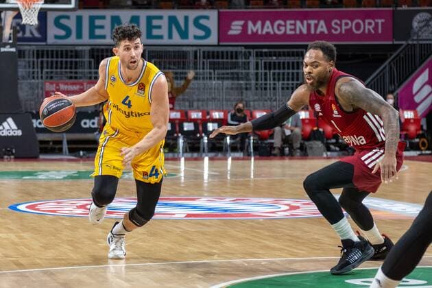 Angelo Caloiaro 4 Maccabi Fox Tel Aviv , Thomas Deshaun 1 FC Bayern , FC Bayern Basketball vs Maccabi Fox Tel Aviv, Euroleague, 03 02 2022 Muenchen Bayern Germany Copyright: xkolbert-press UlrichxGamelx