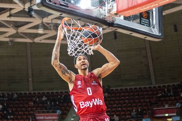 Nick Weiler Babb 0 FC Bayern , Dunk, FC Bayern Basketball vs Maccabi Fox Tel Aviv, Euroleague, 03 02 2022 Munich Bavaria Germany Copyright: xkolbert-press UlrichxGamelx