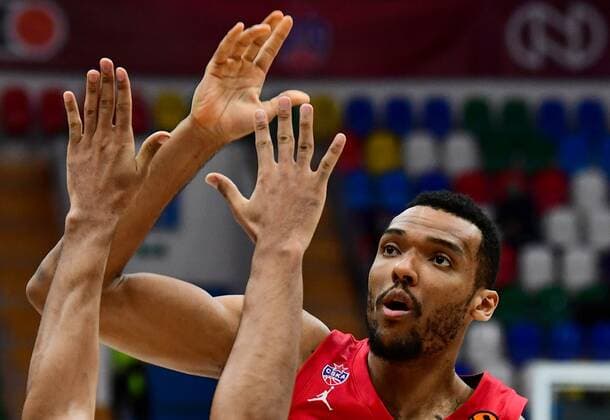 Russia Basketball Euroleague CSKA - ALBA 8104994 04.02.2022 CSKA?s Joel Bolomboy is seen during the Euroleague basketball match between CSKA Moscow and Alba Berlin, in Moscow, Russia. Alexey Maishev Sputnik Moscow Russia  Copyright: xAlexeyxMaishevx