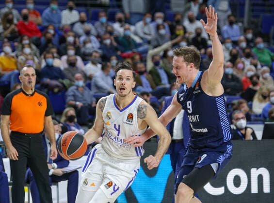 4th February 2022 Wizink Center Madrid Spain Turkish Airlines Euroleague Basketball Real Madrid vs Zenit st Petersburg Thomas Heurtel Madrid Madrid Madrid Madrid Spain Basketball Copyright: xAlbaxPachecox xAgenciaxLOFx