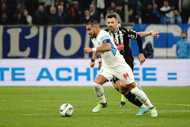 Fußball, Olympique Marseille - SCO Angers Dimitri Payet (Olympique de Marseille) FOOTBALL : Olympique de Marseille vs SCO Angers - Ligue 1 Uber Eats - Marseille - 04 02 2022 NorbertScanella Panoramic 