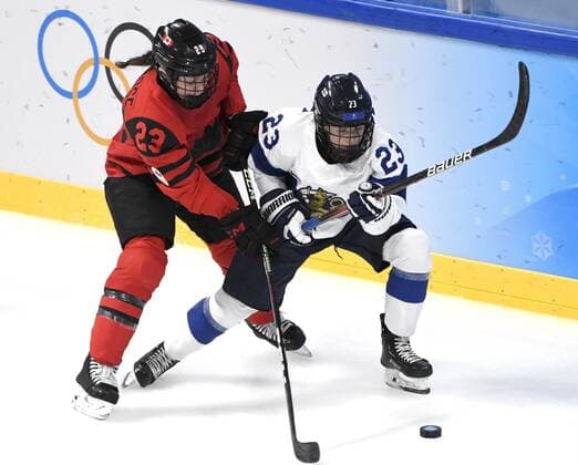 BEIJING 2022, Ice field hockey, Women, Canada - Finland
