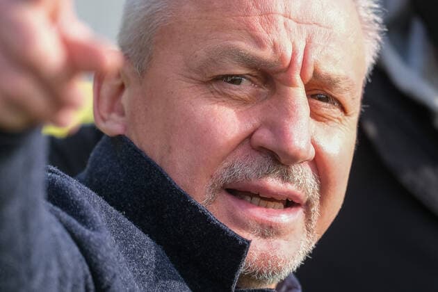 Pavel Dotchev Erzgebirge Aue,Sporting Director Interim Head Coach , SV Sandhausen vs Erzgebirge Aue, Football, 2 Liga, 21 Matchday, Season 2021 2022, 05 02 2022, DFL REGULATES PROHIBIT ANY USE OF PHOTOGRAPHS AS IMAGE SEQUENCES AND OR QUASI VIDEO SV Sandhausen vs Erzgebirge Aue, Football, 2 Liga, 21 Matchday, Season 2021 2022, 05 02 2022 Sandhausen Copyright: xEibner-Pressefotox EP_EER