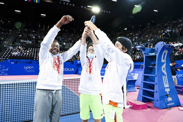 Trophee Patrice Dominguez TENNIS : Open Sud de France 2022 - Montpellier - 05 02 2022 JBAutissier Panoramic 