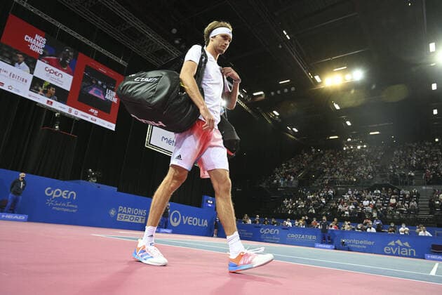Alexander Zverev (Ger) TENNIS : Open Sud de France 2022 - Montpellier - 05 02 2022 JBAutissier Panoramic 