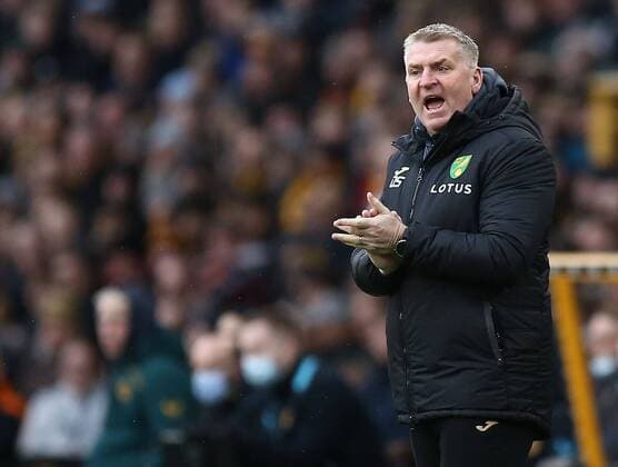 Fußball, Trainerhistorie Norwich City von 1905 bis heute Mandatory Credit: Photo by Michael Zemanek Shutterstock (12789146s) Dean Smith manager of Norwich City reacts Wolverhampton Wanderers v Norwich City, Emirates FA Cup, Fourth Round, Football, Molineux, Wolverhampton, UK - 05 February 2022 EDITORIAL USE ONLY No use with unauthorised audio, video, data, fixture lists, club league logos or live services. Online in-match use limited to 120 images, no video emulation. No use in betting, games or single club league player publications. Wolverhampton Wanderers v Norwich City, Emirates FA Cup, Fourth Round, Football, Molineux, Wolverhampton, UK - 05 February 2022 EDITORIAL USE ONLY No use with unauthorised audio, video, data, fixture lists, club league logos or live services. Online in-match use limited to 120 images, no video emulation. No use in betting, games or single club league player publications.  Copyright: xMichaelxZemanek Shutterstockx 12789146s