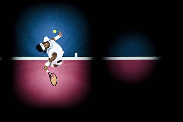 Mickael Ymer (Swe) TENNIS : Open Sud de France 2022 - Montpellier - 05 02 2022 JBAutissier Panoramic 