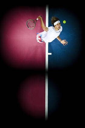 Alexander Zverev (Ger) TENNIS : Open Sud de France 2022 - Montpellier - 05 02 2022 JBAutissier Panoramic 