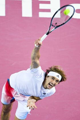 Alexander Zverev (Ger) TENNIS : Open Sud de France 2022 - Montpellier - 05 02 2022 JBAutissier Panoramic 