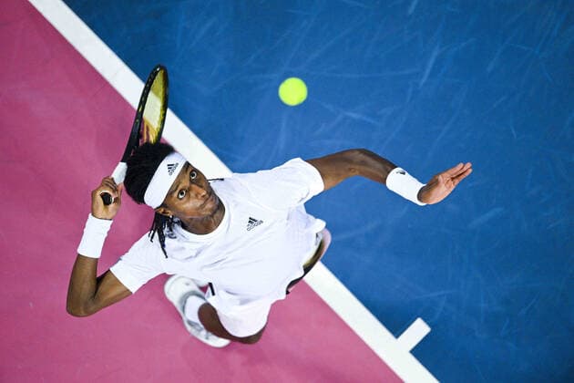 Mickael Ymer (Swe) TENNIS : Open Sud de France 2022 - Montpellier - 05 02 2022 JBAutissier Panoramic 