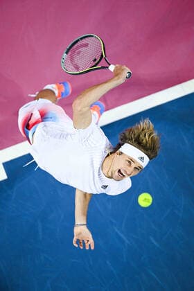 Alexander Zverev (Ger) TENNIS : Open Sud de France 2022 - Montpellier - 05 02 2022 JBAutissier Panoramic 