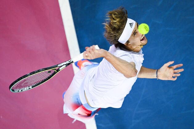 Alexander Zverev (Ger) TENNIS : Open Sud de France 2022 - Montpellier - 05 02 2022 JBAutissier Panoramic 