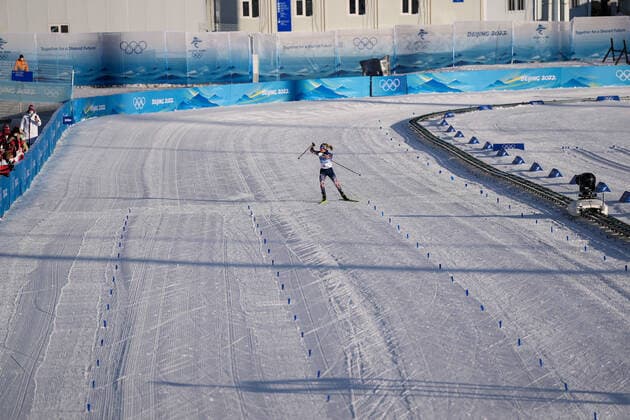 ZHANGJIAKOU, CHINA - FEBRUARY 05: Therese Johaug of Team Norway competes during the Women s Cross Country 7.5km + 7.5km Skiathlon on Day 1 of the Beijing 2022 Winter Olympic Games, Olympische Spiele, Olympia, OS at The National Cross-Country Skiing Centre on February 5, 2022 in Zhangjiakou, Hebei Province of China.  Copyright: xVCGx CFP111367894889 