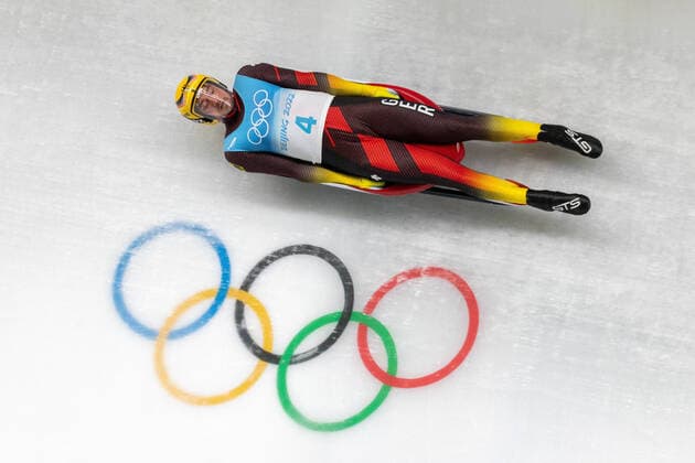 Bilder des Jahres 2022, Sport 02 Februar Sport Themen der Woche KW05 CHN, Olympische Winterspiele, Peking 2022 05.02.2022, National Sliding Centre, Yanqing, CHN, Olympische Winterspiele, Peking 2022, Rodeln, Einsitzer, Herren, 1. Lauf, im Bild Johannes Ludwig (GER) Johannes Ludwig of Germany during the 1st run of men Luge single seater competition for the Winter Olympic Games, Olympische Spiele, Olympia, OS Beijing 2022. National Sliding Centre in Yanqing, China on 2022 02 05. Yanqing China National Sliding Centre *** CHN, Winter Olympic Games, Beijing 2022 05 02 2022, National Sliding Centre, Yanqing, CHN, Winter Olympic Games, Beijing 2022, Luge, single seater, men, 1 run, in picture Johannes Ludwig GER Johannes Ludwig of Germany during the 1st run of men Luge single seater competition for the Winter Olympic Games Beijing 2022 National Sliding Centre in Yanqing, China on 2022 02 05 Yanqing China National Sliding Centre