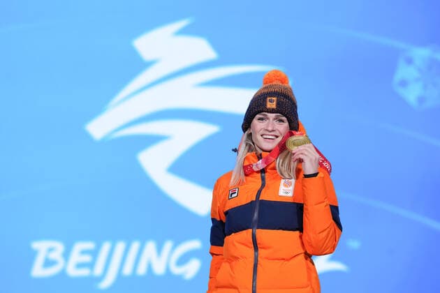 BEIJING 2022, Speed Skating, 3000m Women, Award Ceremony