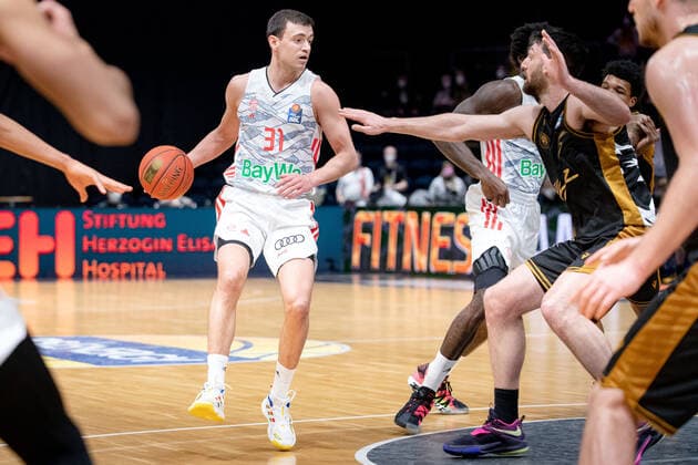 Zan Mark Sisko No 31 FC Bayern Muenchen Basketball Basketball Loewen Braunschweig FC Bayern Muenchen Basketball Basketball Loewen Braunschweig FC Bayern Muenchen Basketball, basketball, BBL, season 2020 2021, 06 02 2022 Braunschweig Copyright: xEibner-Pressefoto DanielxReineltx EP_DRT