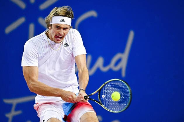 Alexander Zverev (Ger) TENNIS : Open Sud de France 2022 Finale simple messieurs - Montpellier - 06 02 2022 JBAutissier Panoramic 