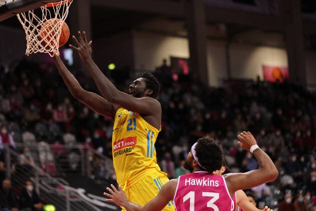 Bonn, Germany 06 02 2022, Basketball Bundesliga, 20 Matchday, BBL, Telekom Baskets Bonn vs Alba Berlin, Christ Koumadje Alba