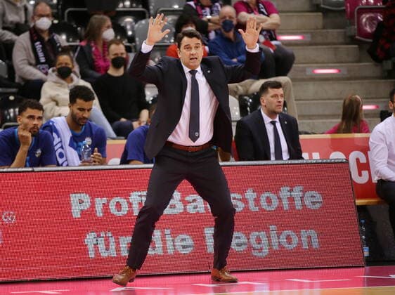 Telekom Baskets Bonn vs Coach Israel Gonzalez ALBA BERLIN easyCredit BBL 1 Bundesliga , 2021 2022 season , Main round 20 matchday