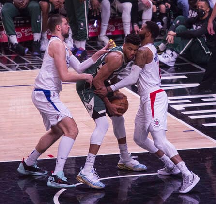 Basketball, NBA, Los Angeles Clippers - Milwaukee Bucks