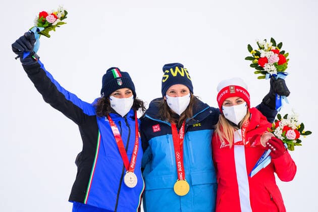 BEIJING 2022, Alpine Skiing, Giant Slalom Women, Award Ceremony