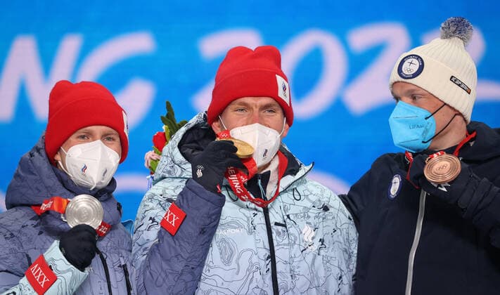 BEIJING 2022, cross-country skiing, skiathlon men, award ceremony
