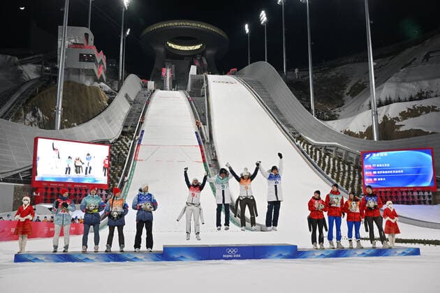 BEIJING 2022, Ski Jumping, Mixed Team Normal Hill, Award Ceremony