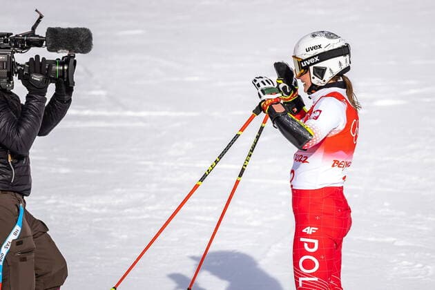 07 02 2022, National Alpine Ski Centre, Yanqing, CHN, Winter Olympic Games, Beijing 2022, Alpine Skiing, Giant Slalom, Women, in picture Maryna Gasienica Daniel POL Maryna Gasienica Daniel of Poland during women s Giant Slalom Competition for the Winter Olympic Games Beijing 2022 National Alpine Ski Centre in Yanqing, China on 2022 02 07 Expa Yanqing EP_gro