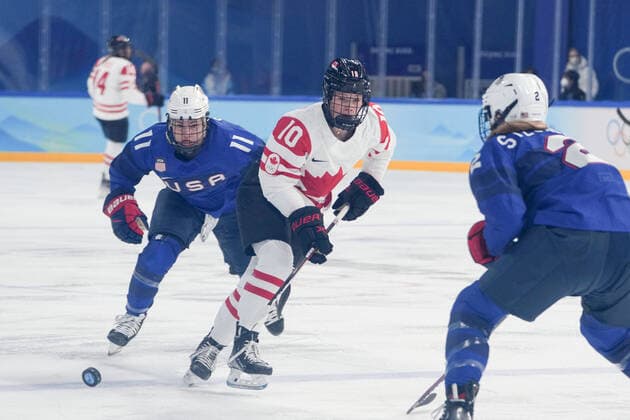 BEIJING 2022, Ice field hockey, Women, USA - Canada