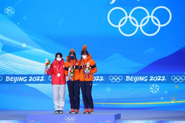 BEIJING 2022, Speed Skating, 1500m Women, Award Ceremony