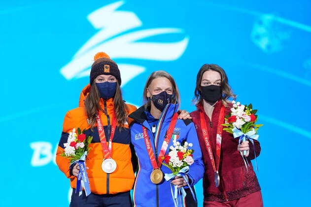 BEIJING 2022, Short Track, 500m Women, Award Ceremony